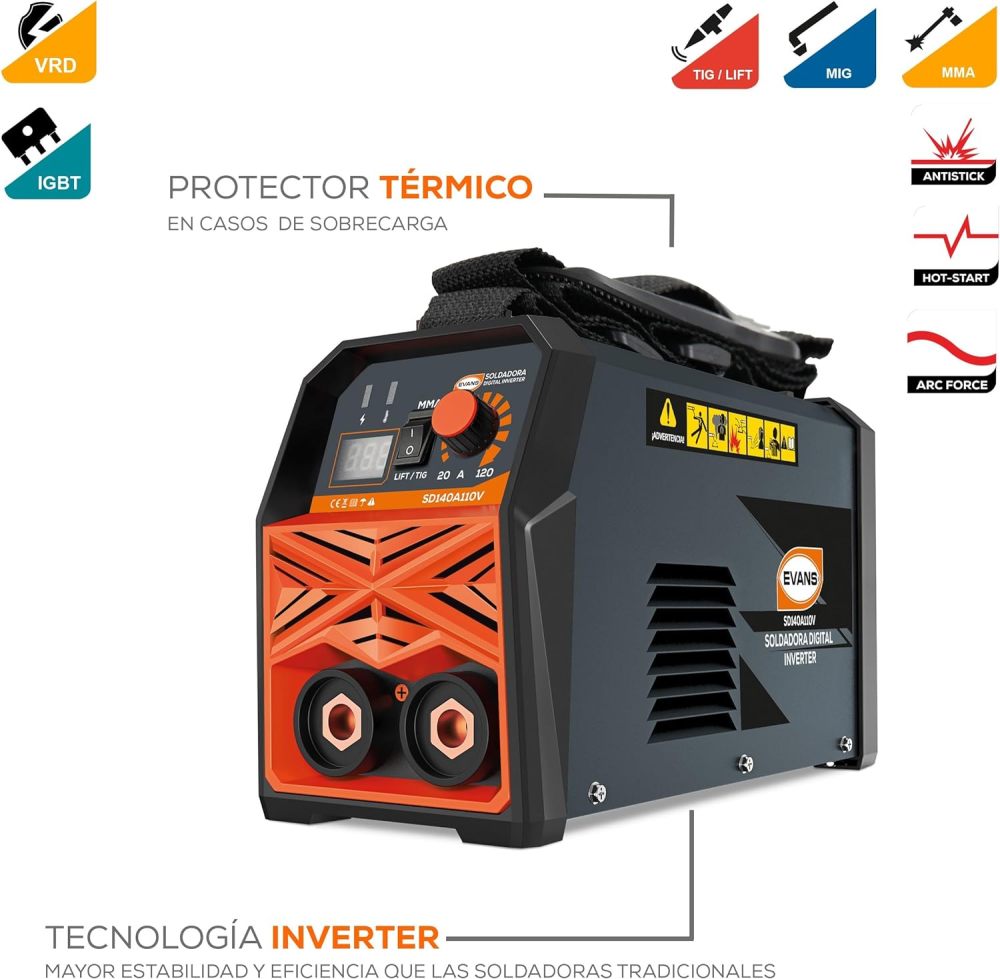 Soldadora digital 140A 110 V