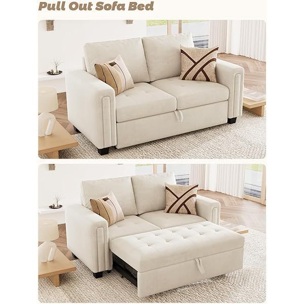 Sofá cama modular seccional con sofá cama extraíble Sofá cama modular de dos plazas