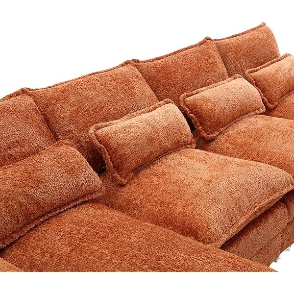 Sofá seccional de 110,6" para sala de estar con chaise longue
