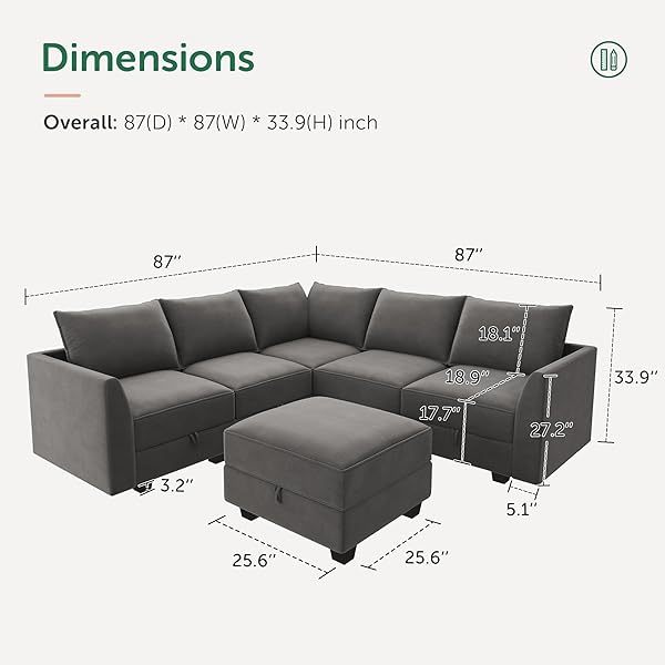 Sofá cama modular seccional con espacio de almacenamiento Sofás cama seccionales de terciopelo