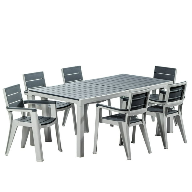 Comedor Exterior Para Patio Jardin Terraza 6 Puestos