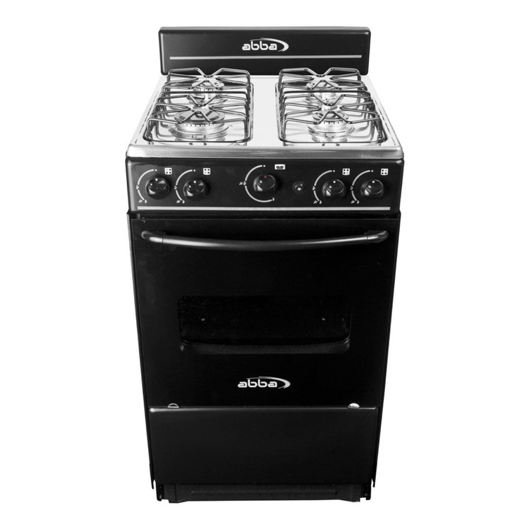 Estufa de Piso 4 Puestos Con Horno Gas Natural AT101-5 Negro