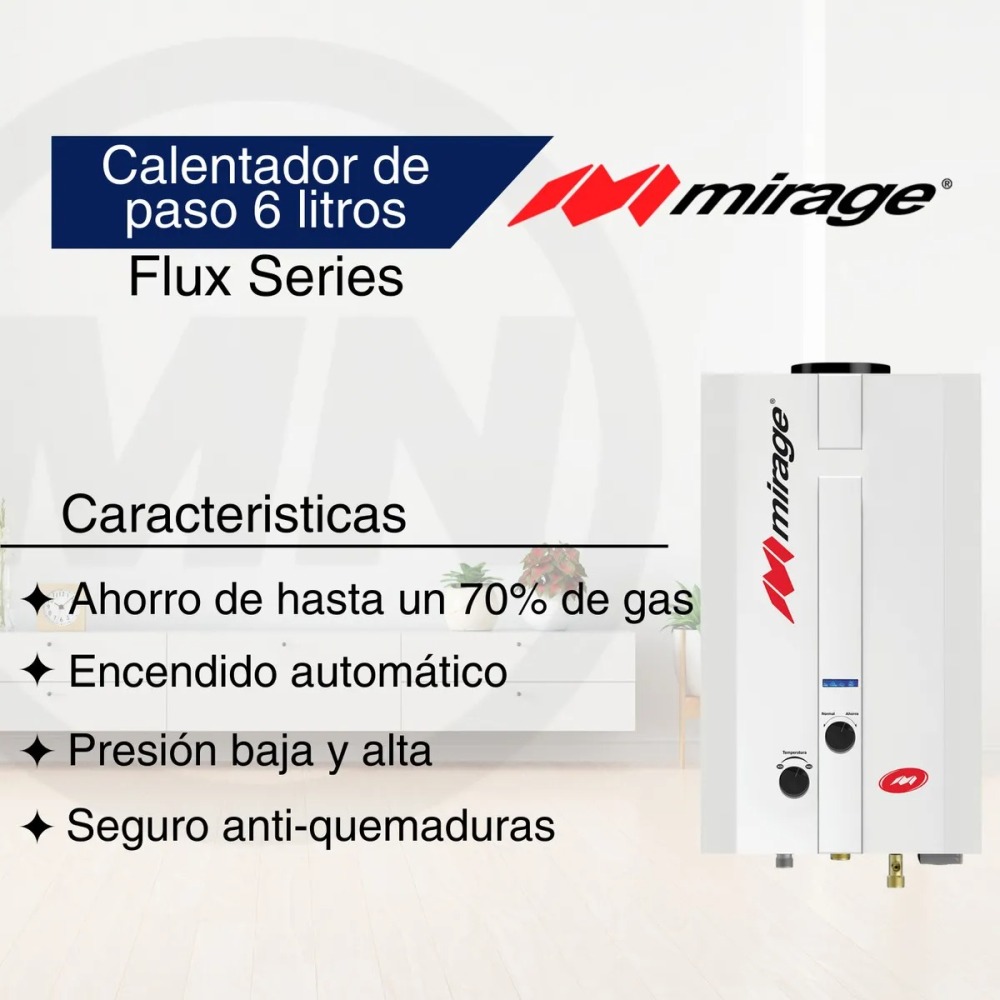 Boiler De Paso  Calentador De Gas Lp 6 Litros