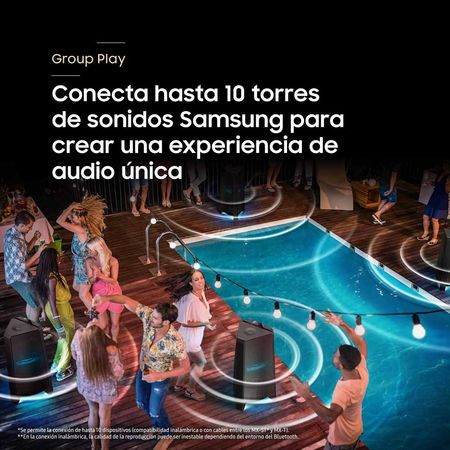 Torre de Sonido Bluetooth 1500W MX-T70/PE