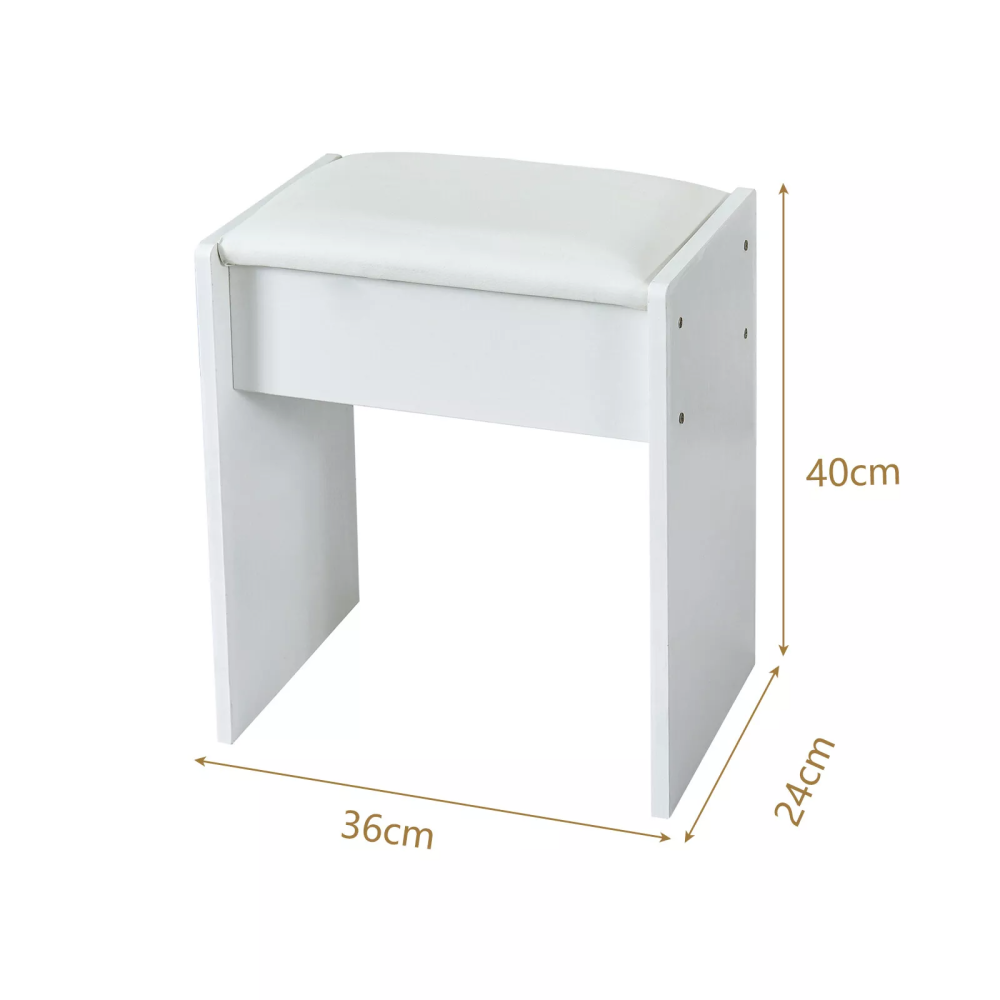 Tocador con espejo LED y 6 cajones