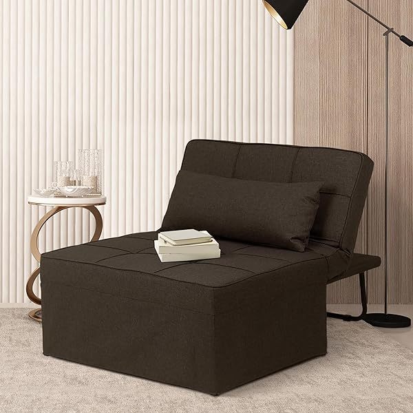 Sofá cama convertible, sillón cama futón multifuncional 4 en 1