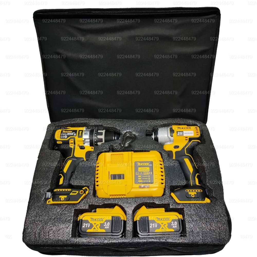COMBO ATORNILLADOR DE IMPACTO TALADRO PERCUTOR 21V