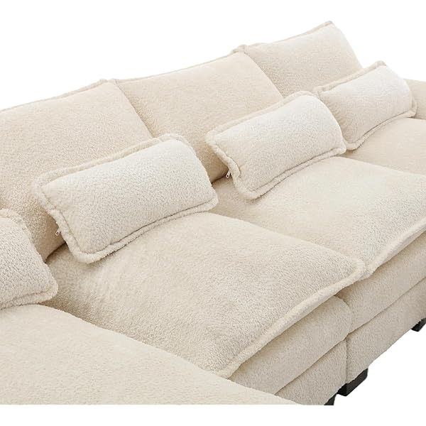 Sofá seccional de 110,6" para sala de estar con chaise longue