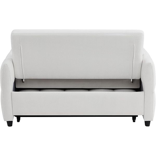 Sofá cama convertible de 52,8" con dos plazas, sofá cama capitoné 3 en 1