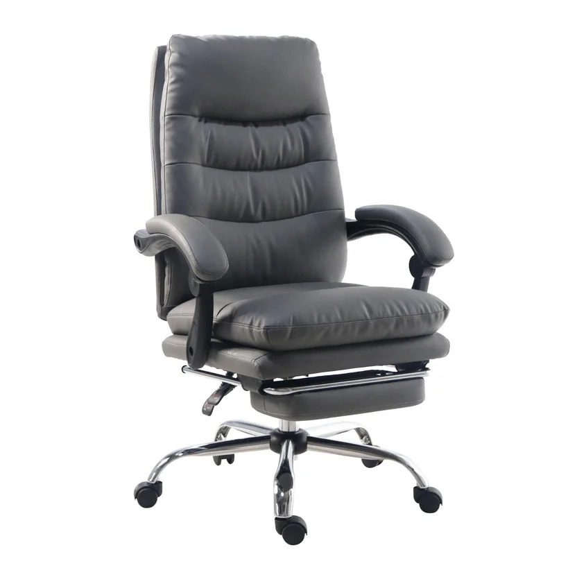Silla de Escritorio Rocky Ejecutiva Giratoria Gris Just Home Collection