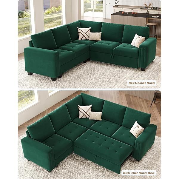 Sofá cama modular seccional con sofá cama extraíble Sofá cama modular de dos plazas