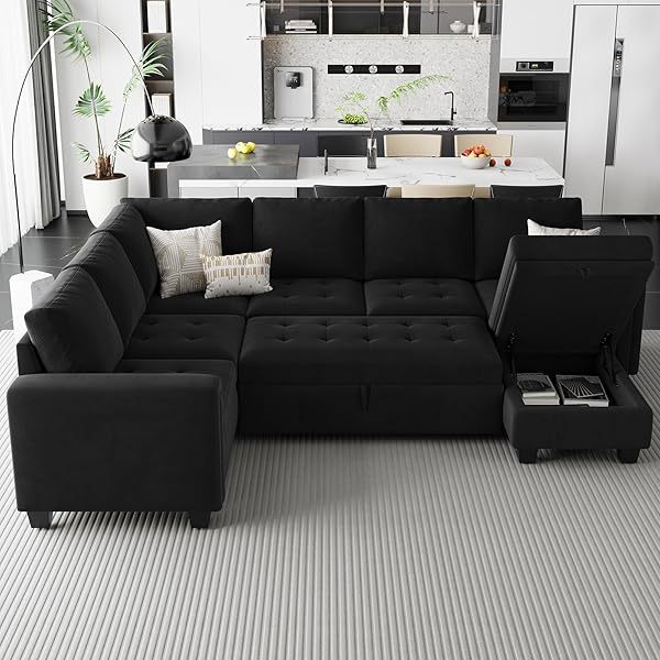 Sofá cama modular seccional con sofá cama extraíble Sofá cama modular de dos plazas