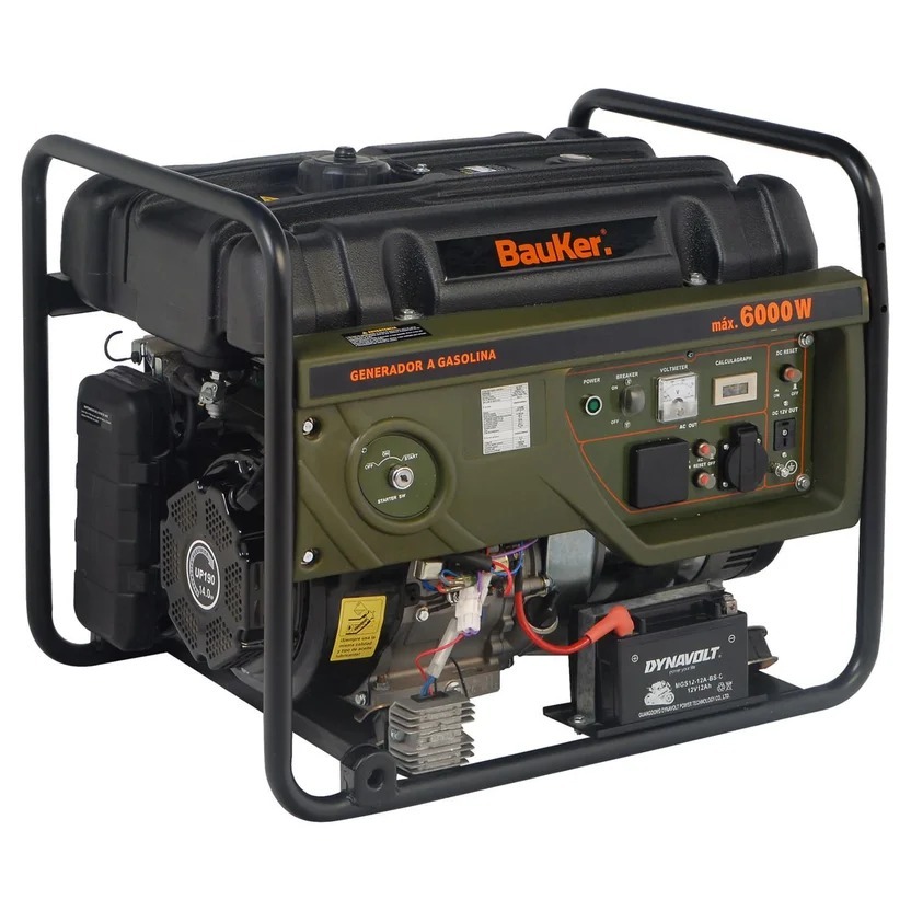 Planta Eléctrica a Gasolina 6.0Kw 6000W 110V 25Lt