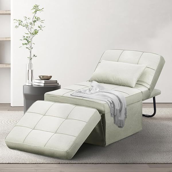 Sofá cama convertible, sillón cama futón multifuncional 4 en 1