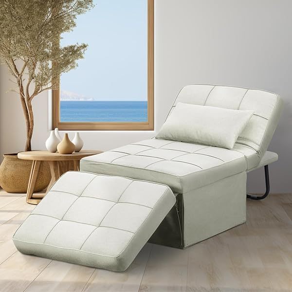 Sofá cama convertible, sillón cama futón multifuncional 4 en 1