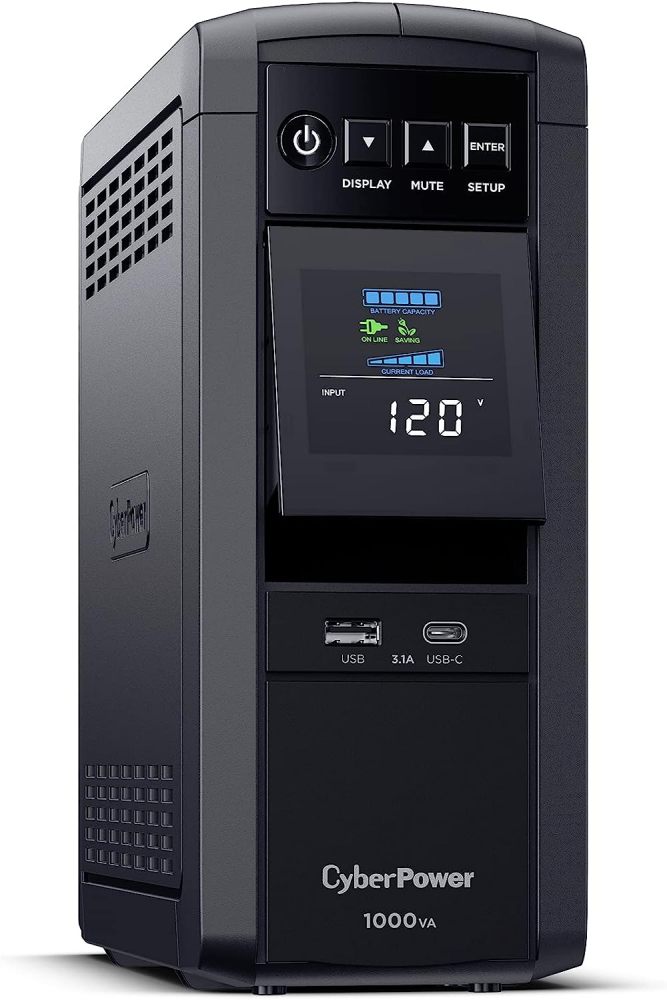 CP1000PFCLCD PFC Sinewave UPS 1000VA 600W PFC Compatible Mini