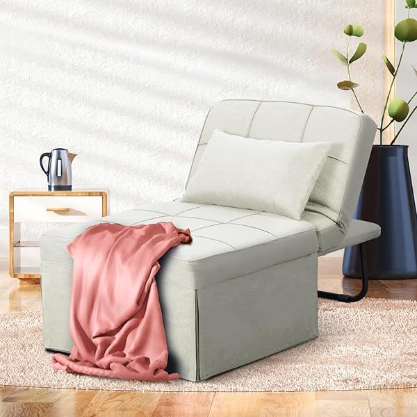 Sofá cama convertible, sillón cama futón multifuncional 4 en 1