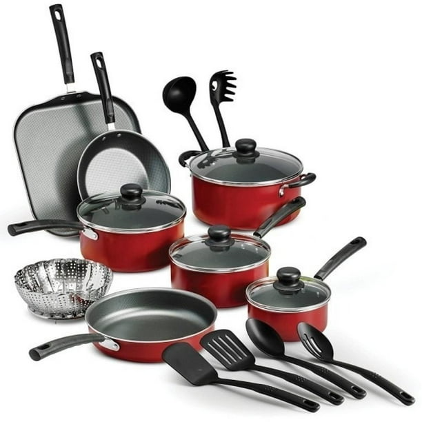Batería de Cocina 18 piezas Primaware Gris