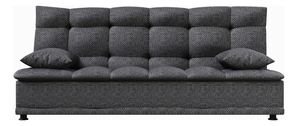 Sofá Cama Reclinable Lase Color Gris Oscuro Sillón Para Sala Moderna Rio Tela Oslo Confort Para Descansar Ver Tv O Recibir Visitas