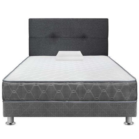 Dormitorio Acqua 1.5 Plazas Blanco + 1 almohada + Cama mascota
