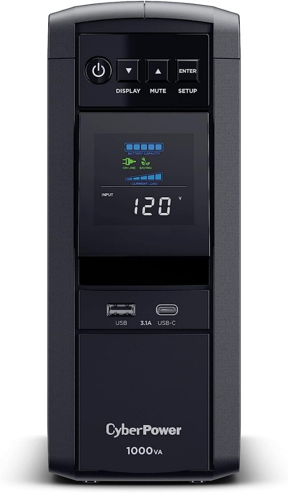 CP1000PFCLCD PFC Sinewave UPS 1000VA 600W PFC Compatible Mini