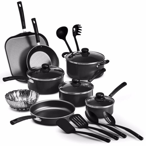 Batería de Cocina 18 piezas Primaware Gris