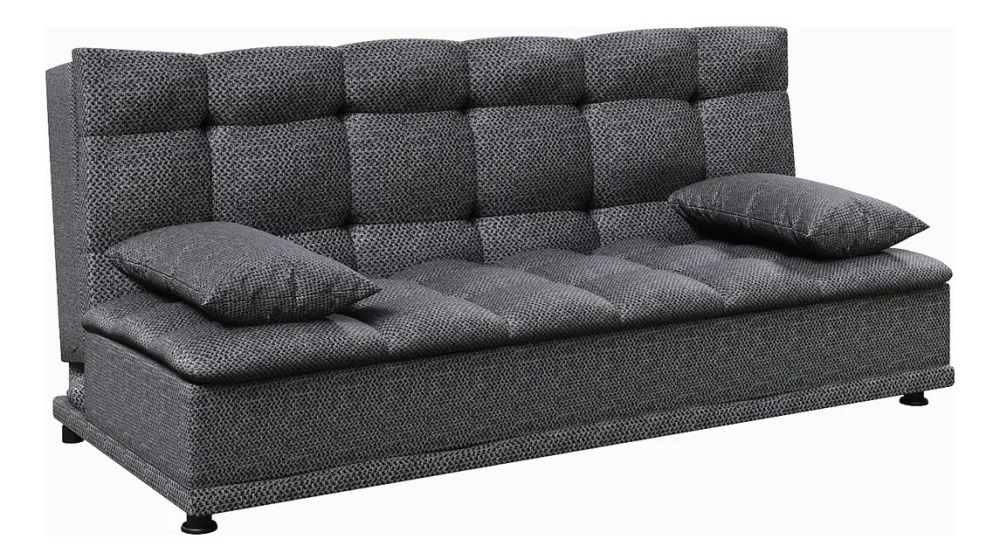 Sofá Cama Reclinable Lase Color Gris Oscuro Sillón Para Sala Moderna Rio Tela Oslo Confort Para Descansar Ver Tv O Recibir Visitas