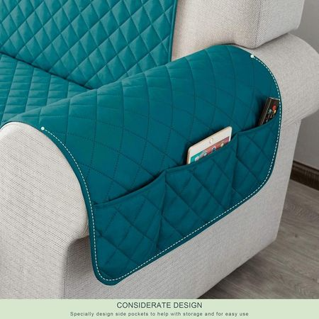 Cobertor Reversible de Muebles de 1, 2 y 3 Asientos Turquesa