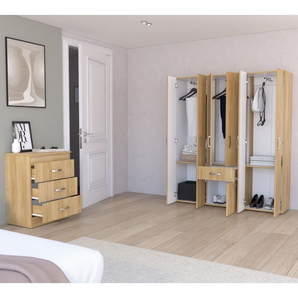 Closet + Comoda Mayer Fresno Blanco RTA DESIGN CFB 10893