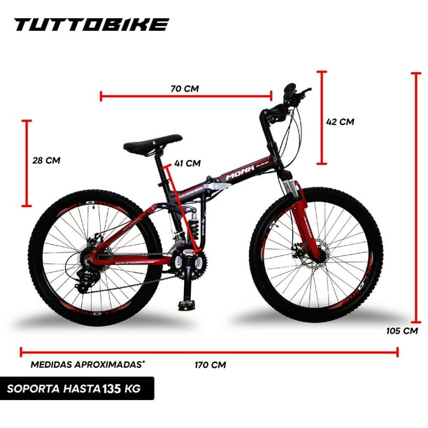 Oferta flash - compra rápida y ahorra Bicicleta Montaña Rodada 26 24 Velocidades Plegable