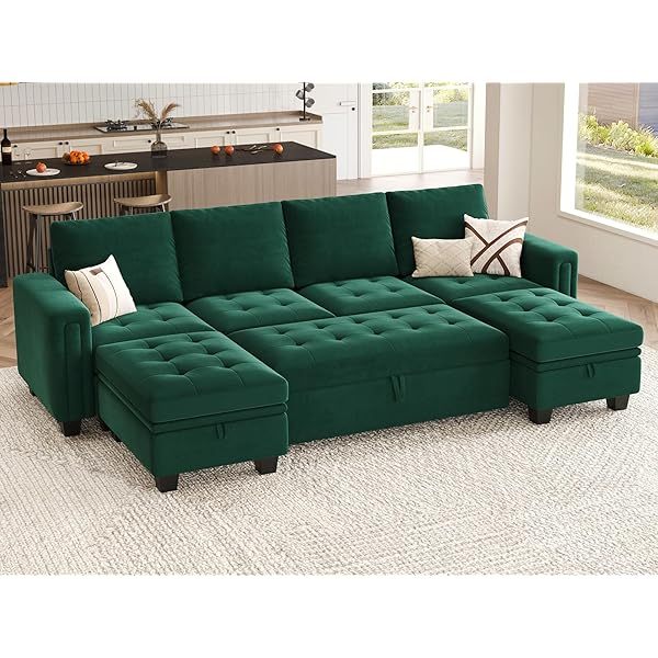 Sofá cama modular seccional con sofá cama extraíble Sofá cama modular de dos plazas