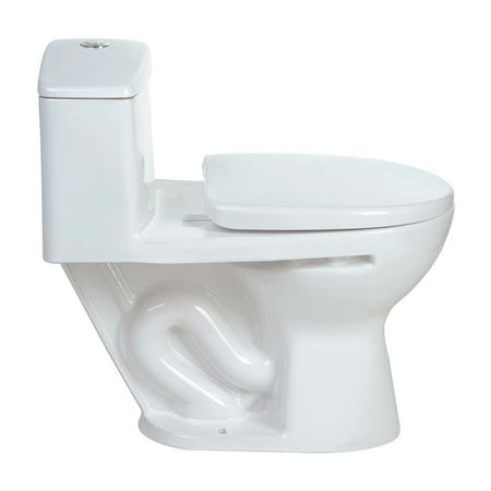 Inodoro One Piece Ibiza Blanco + Ovalín para sobreponer Bari Blanco Vainsa