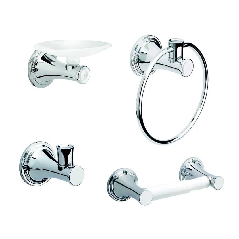 Combo de Baño: Sanitario Manantial Pro + Mueble Aluvia + Grifería Nogal + Accesorios (Jabonera, percha, toallero argolla, portarrollo) Corona