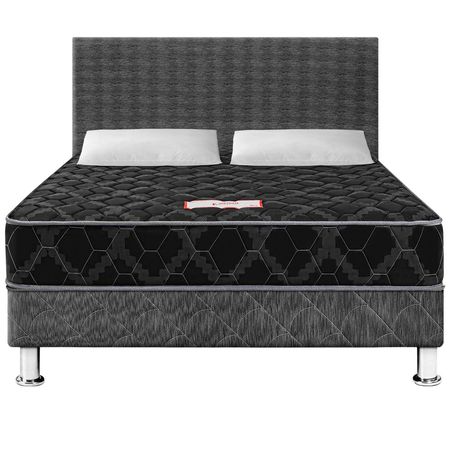 Dormitorio Consul Black 2 Plazas + 2 Almohadas + Protector
