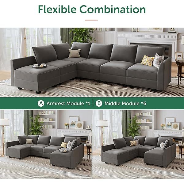 Sofá cama modular seccional con espacio de almacenamiento Sofás cama seccionales de terciopelo
