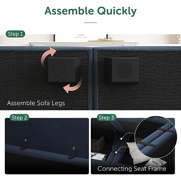 Sofá cama modular seccional con espacio de almacenamiento Sofás cama seccionales de terciopelo