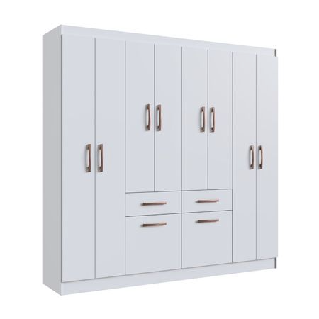 Ropero Niza 10 Puertas 2 Cajones Blanco