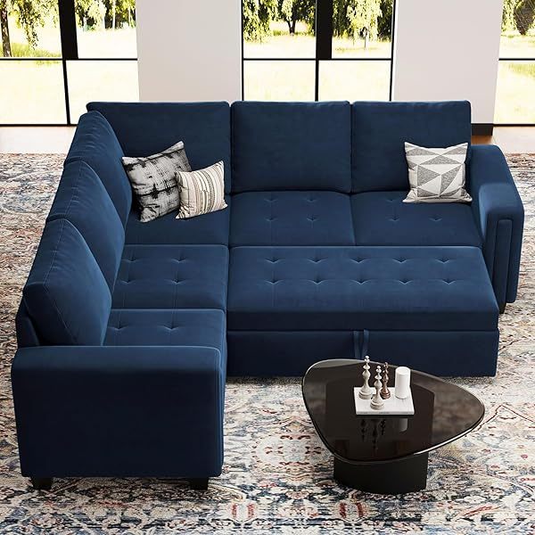 Sofá cama modular seccional con sofá cama extraíble Sofá cama modular de dos plazas