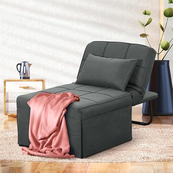 Sofá cama convertible, sillón cama futón multifuncional 4 en 1