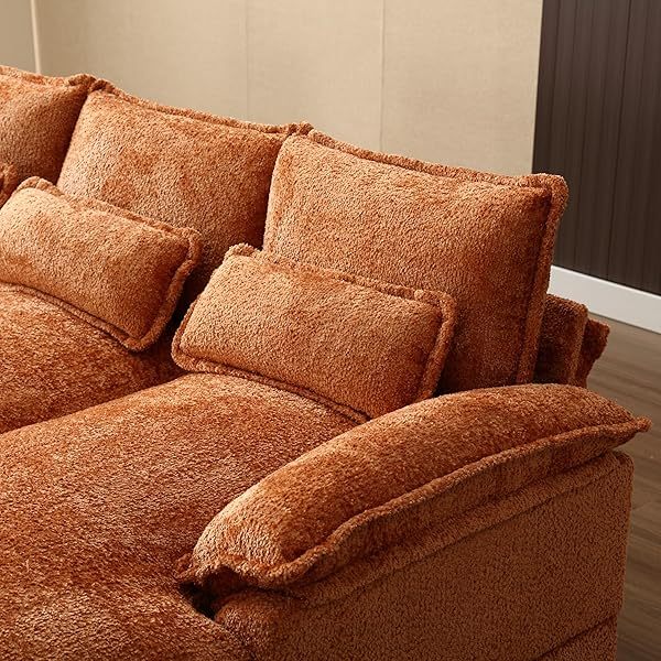 Sofá seccional de 110,6" para sala de estar con chaise longue
