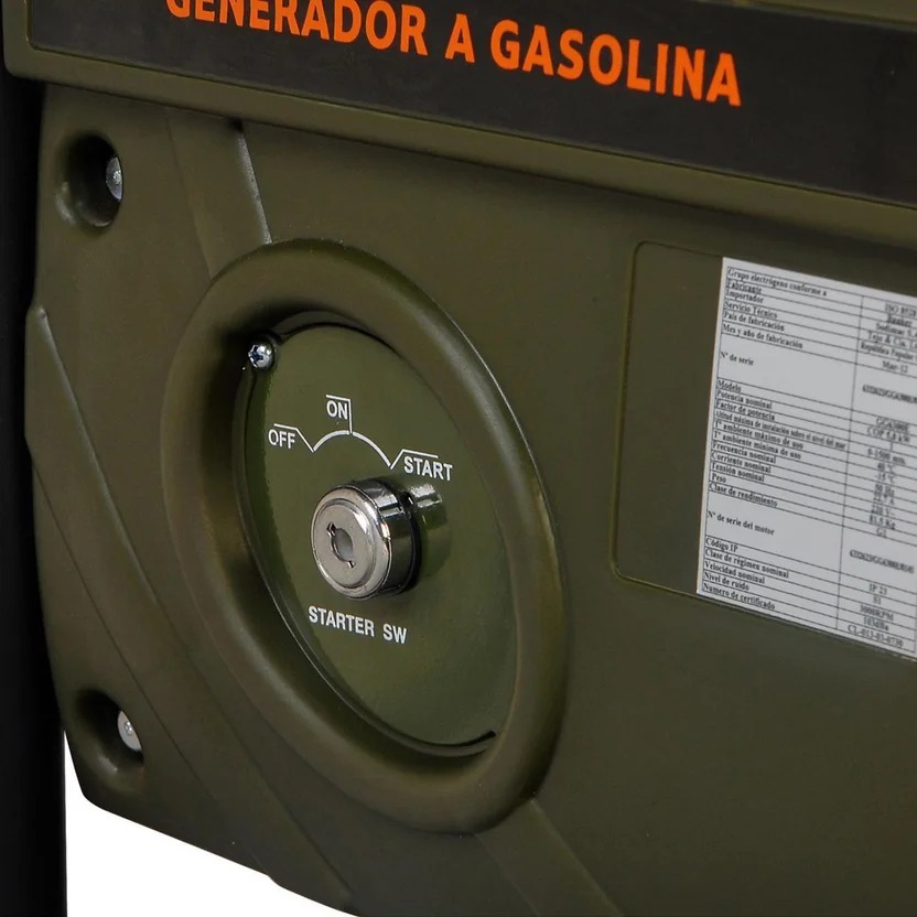 Planta Eléctrica a Gasolina 6.0Kw 6000W 110V 25Lt