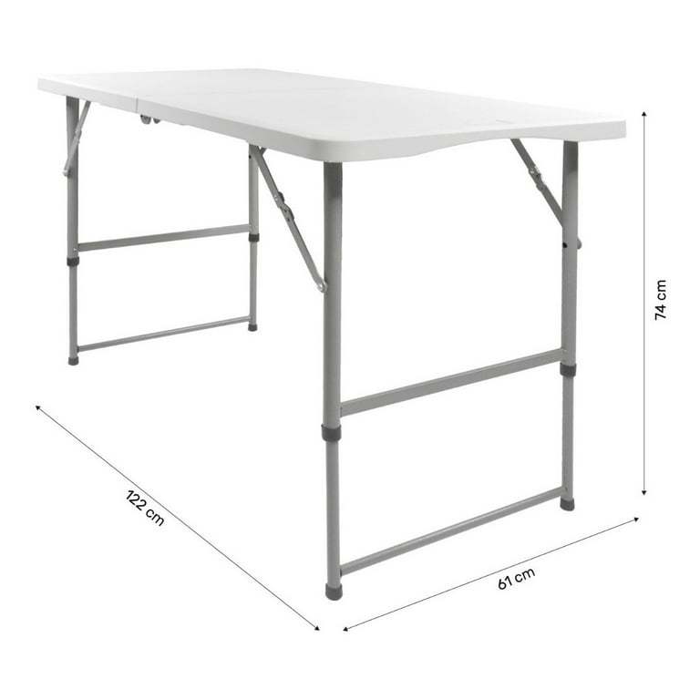 Mesa Plegable 122 cm Jardimex Rectangular
