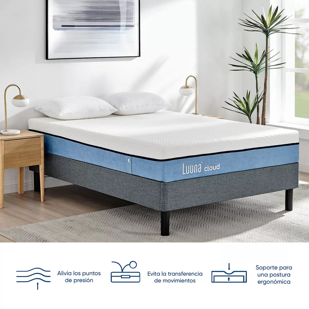 Luuna Cloud, Colchón Queen, Memory Foam