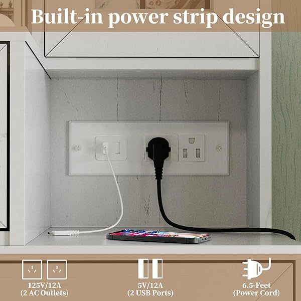 Espejo estilo granja, tocador grande con bombillas LED, juego de tocador para maquillaje