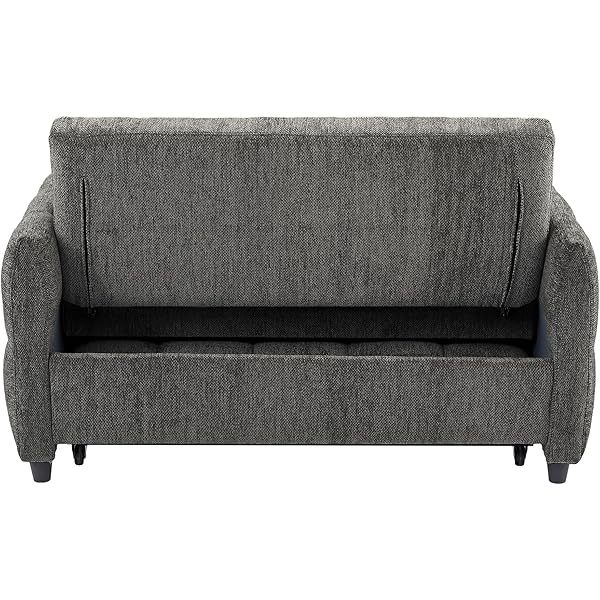Sofá cama convertible de 52,8" con dos plazas, sofá cama capitoné 3 en 1