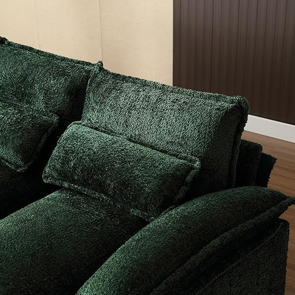 Sofá seccional de 110,6" para sala de estar con chaise longue