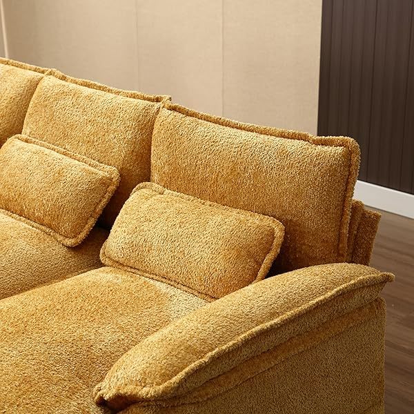 Sofá seccional de 110,6" para sala de estar con chaise longue