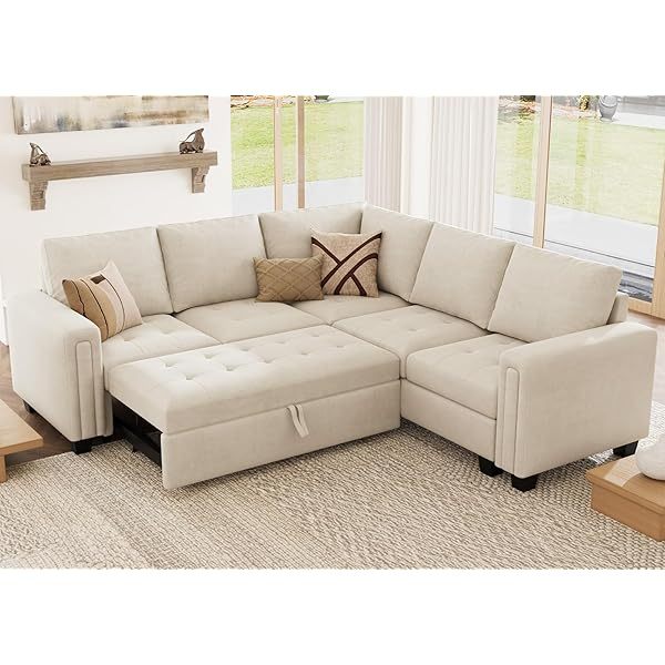 Sofá cama modular seccional con sofá cama extraíble Sofá cama modular de dos plazas