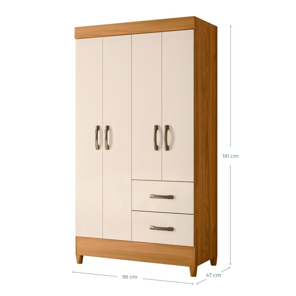 COMBO CLOSET 4P+COMODA DOB CARV(271002+276018