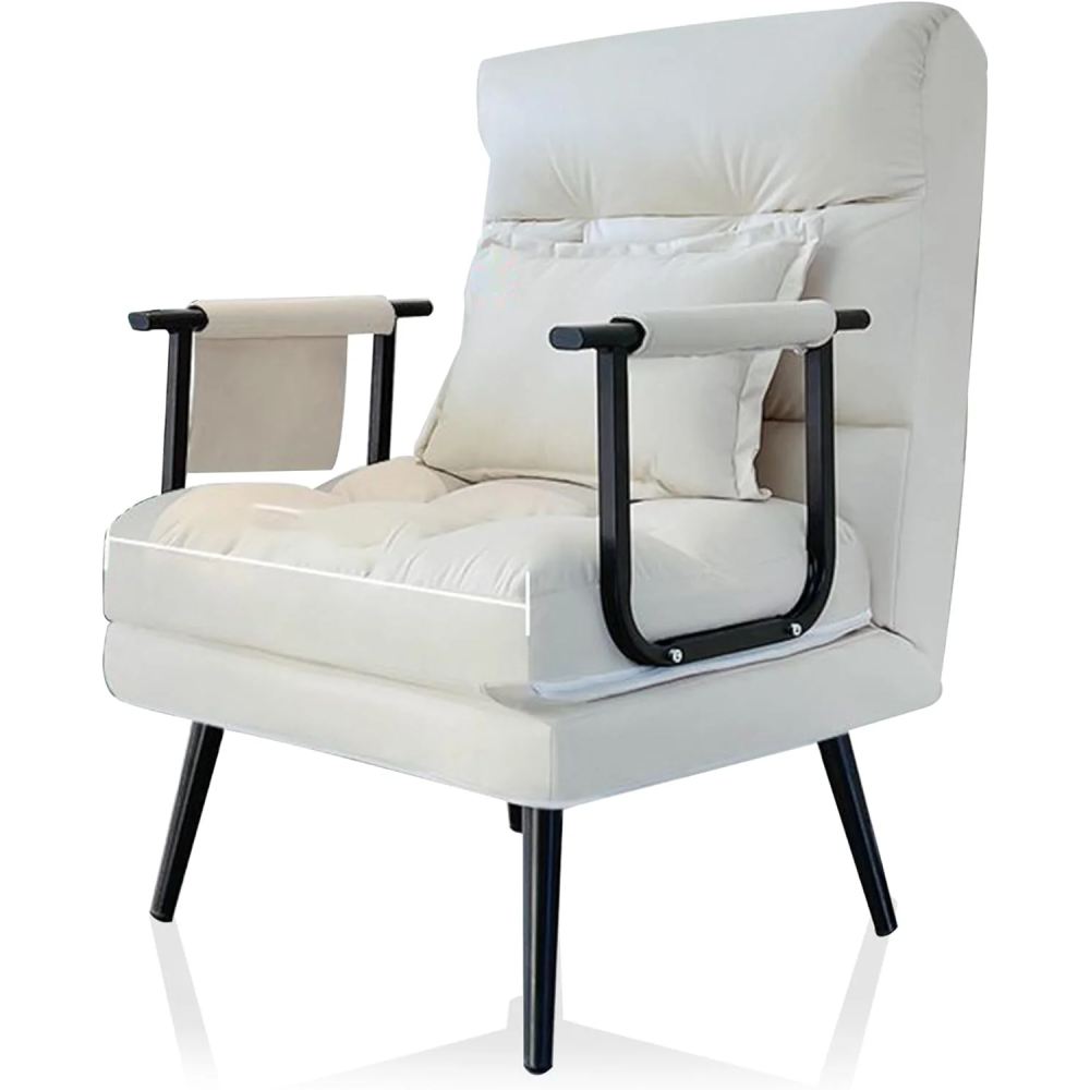Sofá cama convertible, cama plegable tres en uno, sofá individual, respaldo ajustable, sillón decorativo multifuncional, silla de visualización de películas, silla de salón moderna